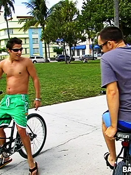 Cute young guys work