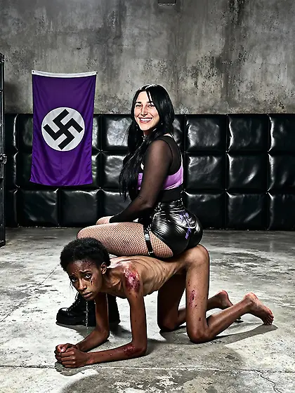 Ripley dominates nigger by sitting on her