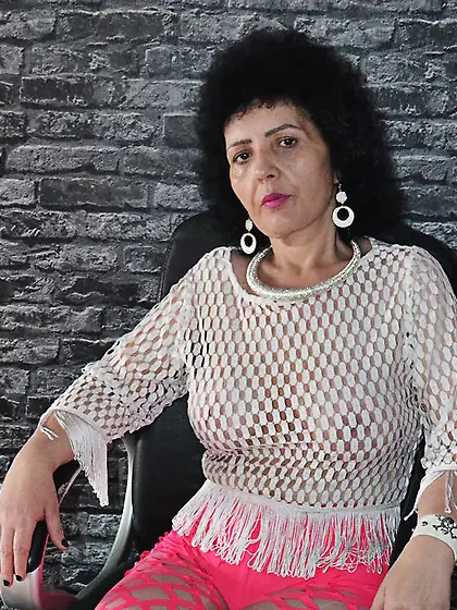 White mature black hair