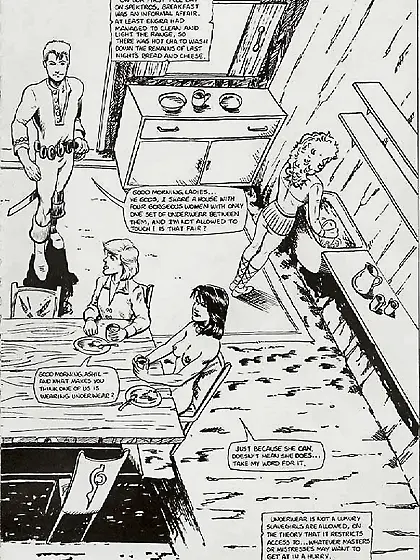 Fantasy story of a young lesbian sex-slave