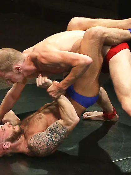 Guy gets dick in mouth and spreads ass on...