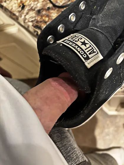 Spun shoe fuck her converse