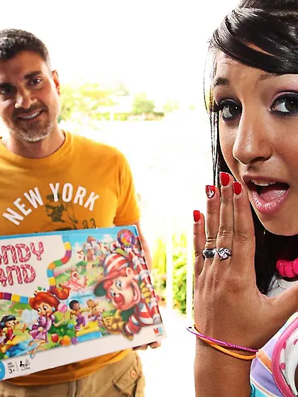 Teen brunette Piper Brady gets her easy shaved pussy boned and t