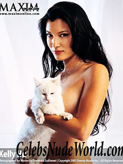 Kelly Hu Almost Naked For Maxim