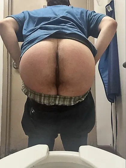 Showing off in the bathroom