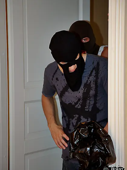 One of the guys makes her beg for permission to touch herself