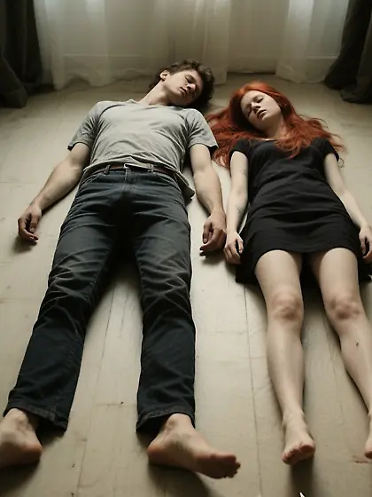 College lovers dead in their bare feet