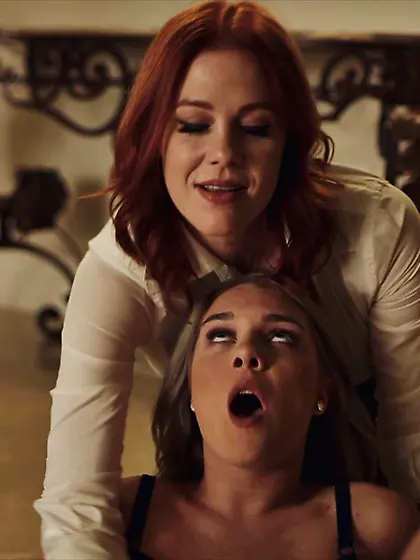 Gabbie Carter rides rock hard cock with vigorous energy