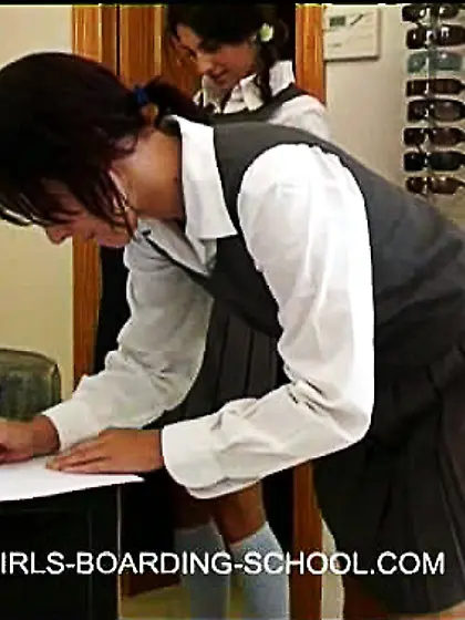 Sexy schoolgirls ass spanking