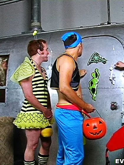 Naughty gay men dressed