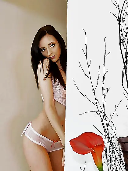 Skinny slender girlfriend