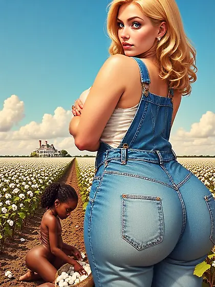 Stupid Nigger Monkey and Her White Owner