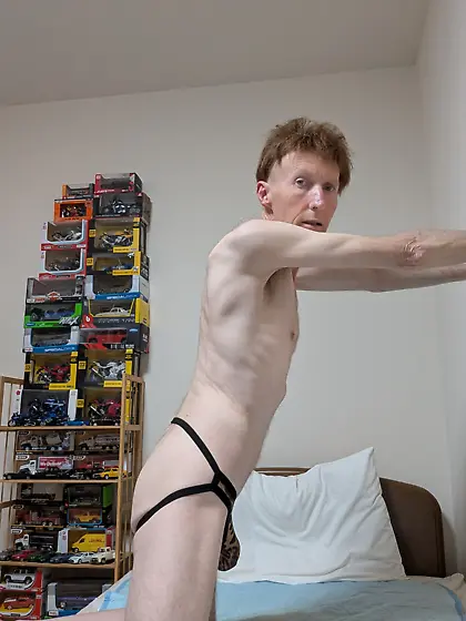 Me wearing various new jockstraps and thongs