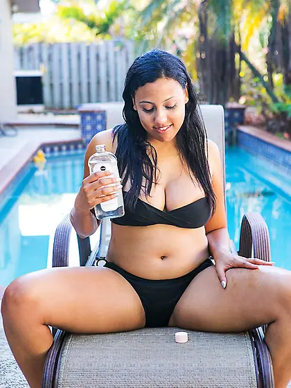 Chubby amateur bikini