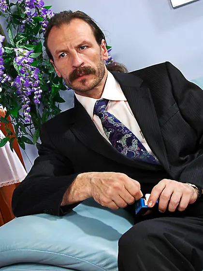 Horny aged master panties