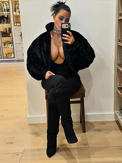 Kim Kardashian cleavage