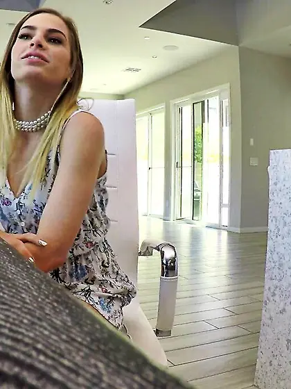 Small young blonde deep throated and dicked...