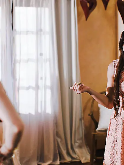 Charly Summers and Kylie Rocket playing lesbian games in bed