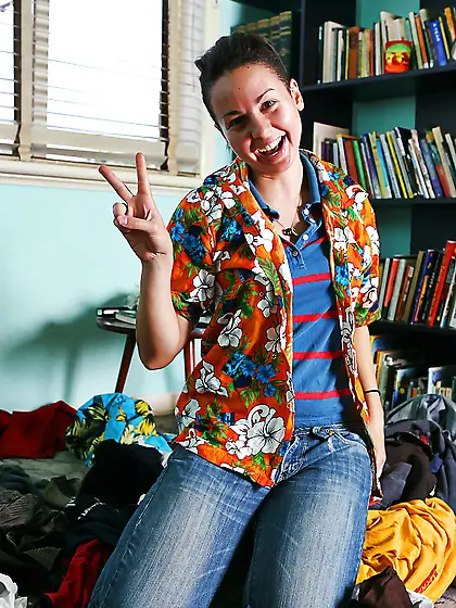 Playful girl showing off her body and it looks surprisingly grea