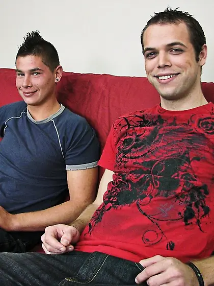 Dude mohawk wearing blue