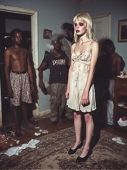 AI Experiment in Depravity ( text to image )