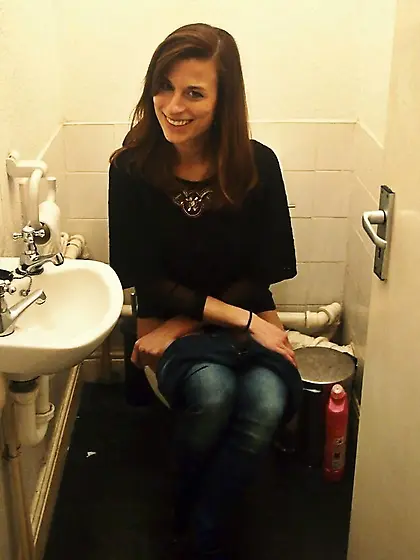 Toilet and pee girls