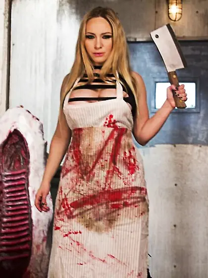 Mature domme black corset