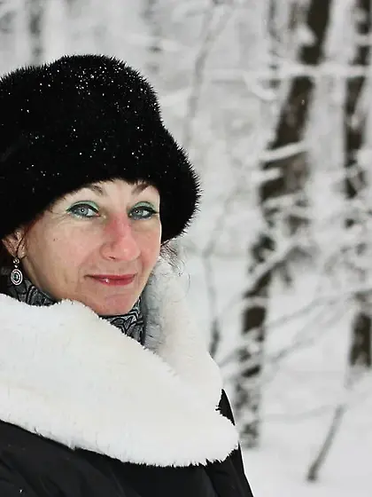 White Winter Portrait