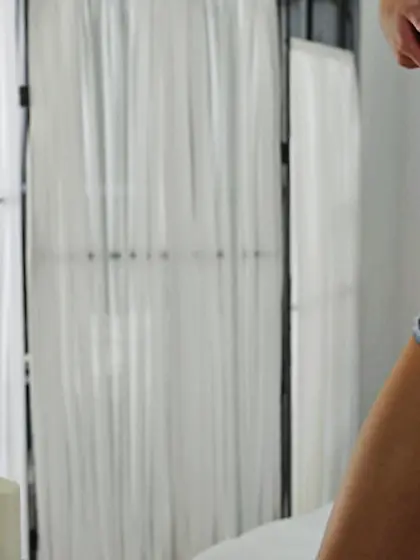 Yummy boobed slender chick