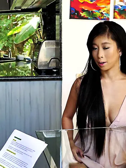 Slutty asian chick deep