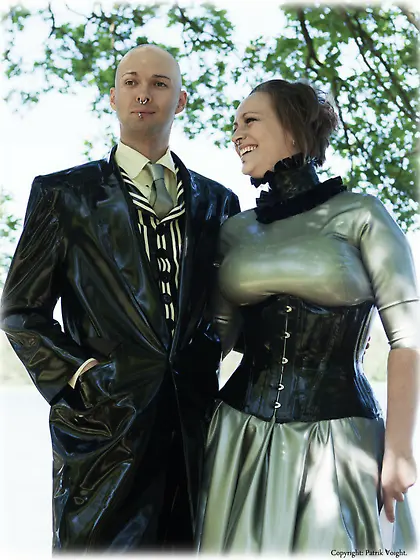 Real latex wedding, not a photoshoot