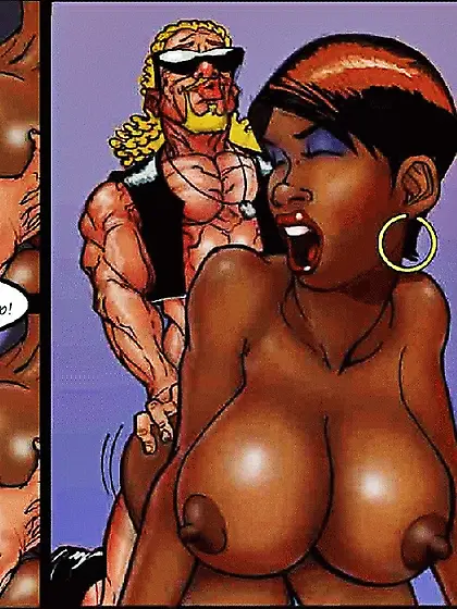 Two white horny lads handling hot ebony chick