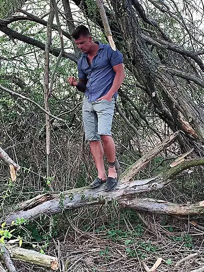 Blonde ass fucked outdoor