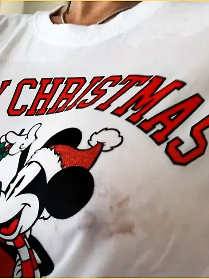 Wifey wishes you a wet shirt braless Christmas