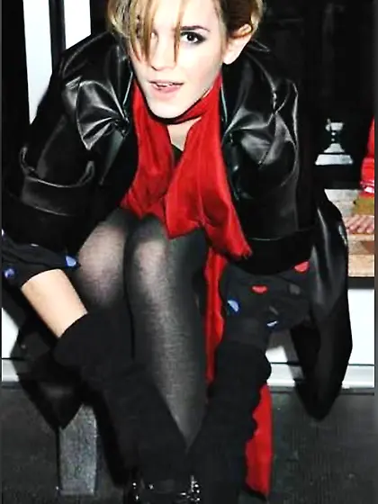 Emma Watson,  cum for Emma in stockings/pantyhose