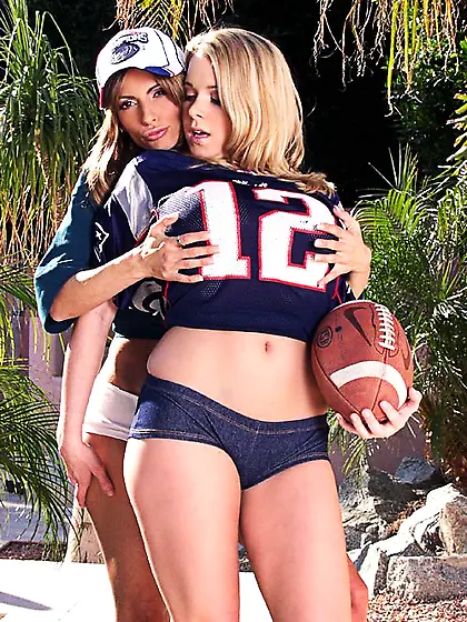 Passionate blonde bitch Catalina Cruz and her lusty lesbo friend