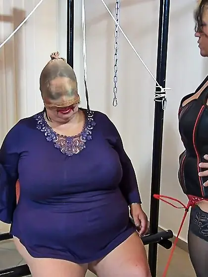 Karen dominates Vera in the basement