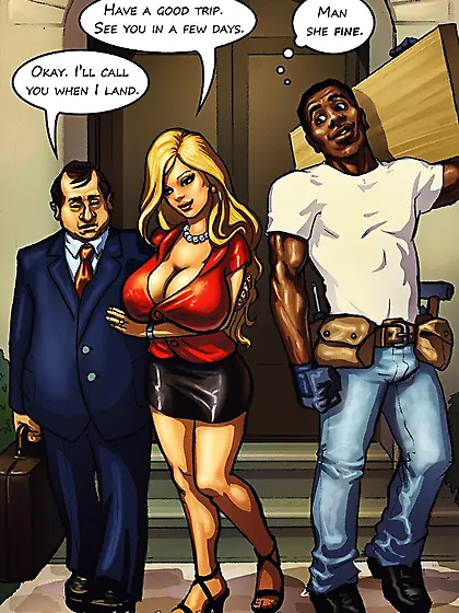 Ponytailed chick meets black