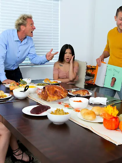 Cute sisters seduce stepbrother