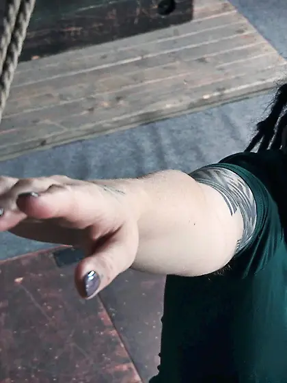 Big tits hard tied bondage