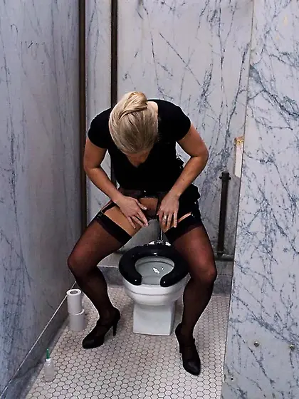 Minx mens room mini-enema