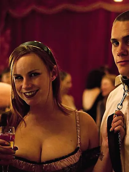 Leather rope subdue ladies