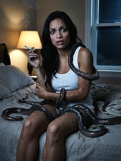 Sexy Woman tentacle grope