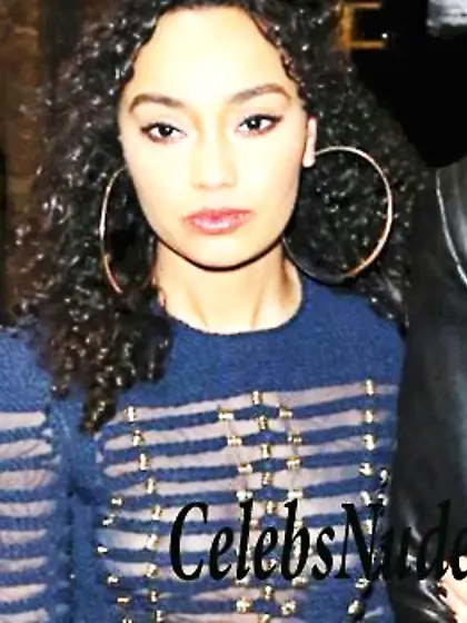 Leigh Anne Pinnock Braless In A See Through Top