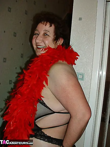 Alluring granny size body