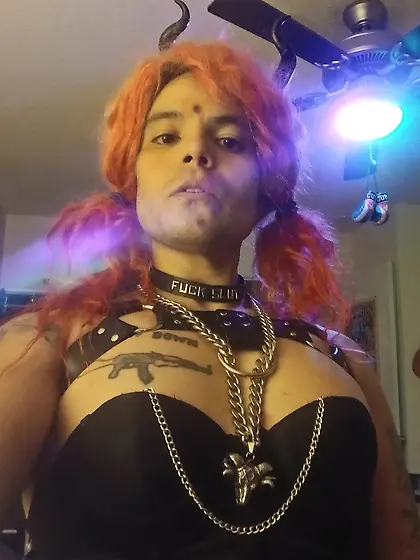 Satanic sissy meth whore
