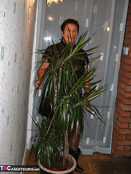 Indulging granny strips black