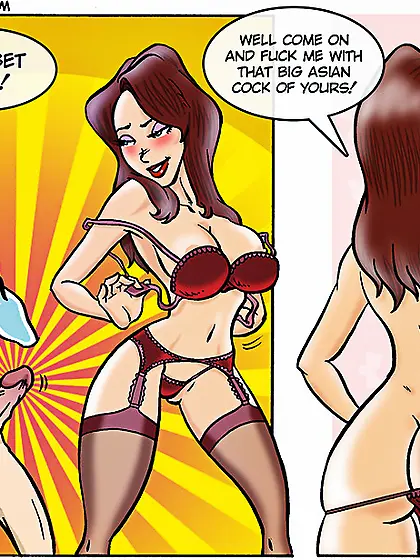 Horny teen Asian guy fucking hot black chick