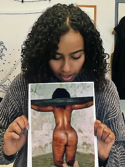 Das Halbneger-Flittchen Sarah-Lee Heinrich