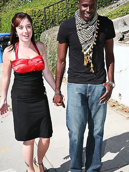American interracial pretty girl